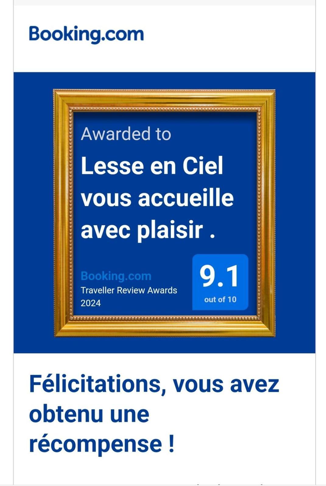 Lesse En Ciel Vous Accueille Avec Plaisir . Βίλα Houyet Εξωτερικό φωτογραφία